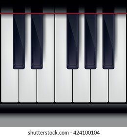 Piano Keys. Vector Illustration