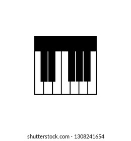 Piano keys.  vector illustration on whte backround