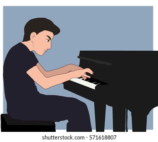 Piano layer illustration