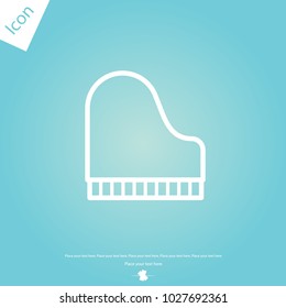 Piano line icon