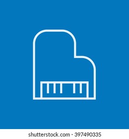 Piano line icon.