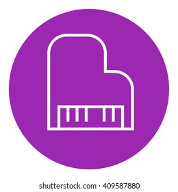Ícone da linha de piano.