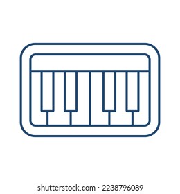 Piano line universal icon ui ux element sign.
