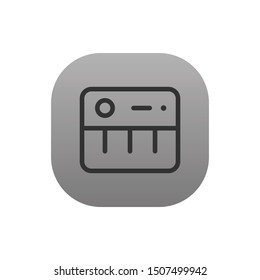 Piano  - Line Vector Icon