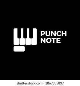 PIANO LOGO CONCEPT WITH SIMPLE AND DOUBLE MEANING BRAND IDENTITY