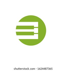 piano logo design vector template