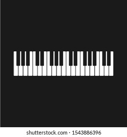 Piano logo icon vector illustration template