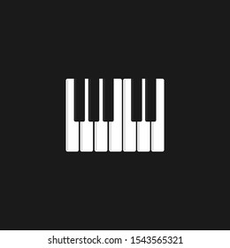 Piano logo icon vector ilustration template