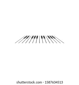 Piano logo icon vector ilustration template