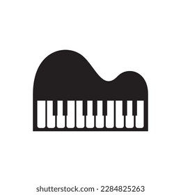 Piano logo images illustration design