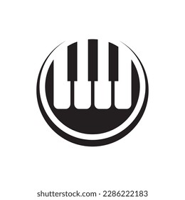 Piano logo images illustration design