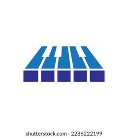 Piano logo images illustration design