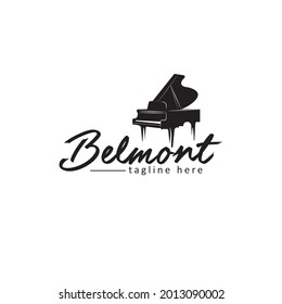 piano logo piano lesson piano course logo icon piano expert pianist musician orchestra