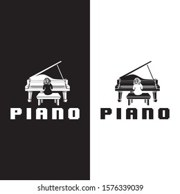 piano logo playing kids melody