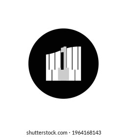 piano logo stock illustration design