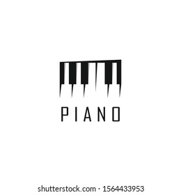 Vector Illustration Piano Musical Instrument Logo Stock Vector (Royalty ...