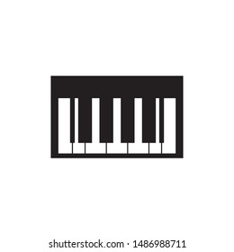 Piano logo template vector icon design