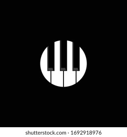 Piano Logo template vector illustration design