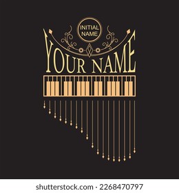 Piano Logo Vector Art best design