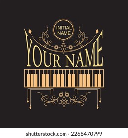 Piano Logo Vector Art best design