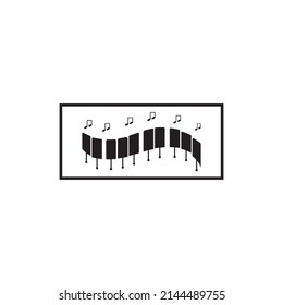 Piano logo  vector ,illustration design template.