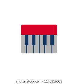 Piano Music Entertainment Logo Icon Design