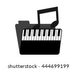 piano music folder image vector icon logo 1