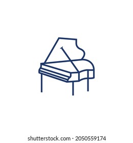 Piano Music Icon Vector illustration design template