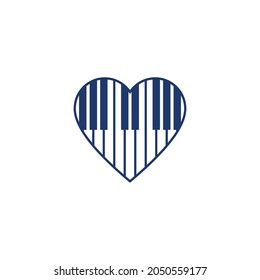 Piano Music Icon Vector illustration design template