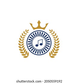 Piano Music Icon Vector illustration design template