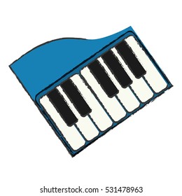piano music instrument icon vector illustration graphic design