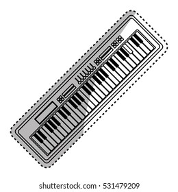 piano music instrument icon vector illustration graphic design