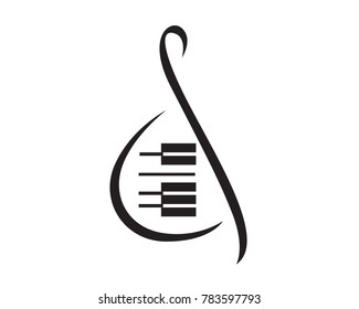 Piano Music and Note Illustrations