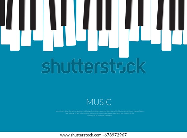 Piano Music Poster.\
Vector illustration