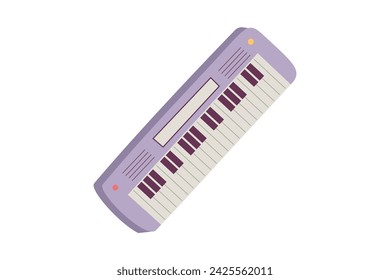 Piano Musical Instrument Flat Sticker Design