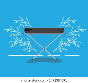 piano musical instrument isolated icon