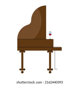 piano musical instrument isolated icon