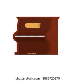 Piano. musical instrument, vector illustration