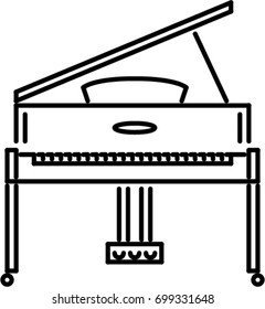 piano outline icon