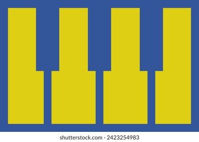 Piano poster decorative design.Music template background vintage retro style. Design element can be used for backdrop, banner, brochure, print, publication,wall print.Colorful vector illustration.