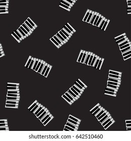 piano seamless on back background