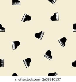 Piano seamless pattern texture background