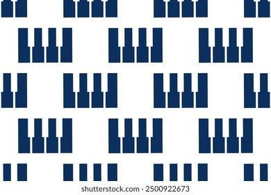 Piano seamless pattern.Keyboard piano drawing music concept repeating texture background.Minimal design for fashion fabrics, textile graphics, prints.Vector illustration.Classical musical instruments.