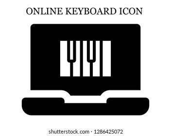 Piano search icon. Editable Piano search icon for web or mobile.