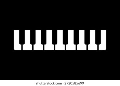 Fondo de Vector de espacio negativo de silueta de piano