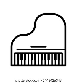 piano - icono de Vector simple	