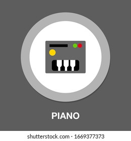 piano symbol icon. Simple element illustration. piano concept symbol design. Can be used for web and mobile UI/UX