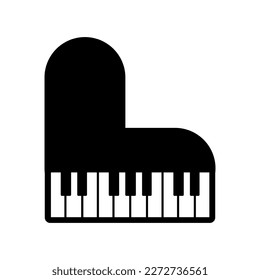 Piano symbols, Musical instruments icons design vector icon..eps