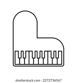 Piano symbols, Musical instruments icons design vector icon