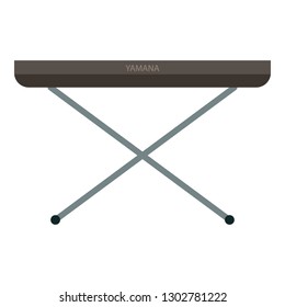Piano synthesizer icon. Flat illustration of piano synthesizer vector icon for web design